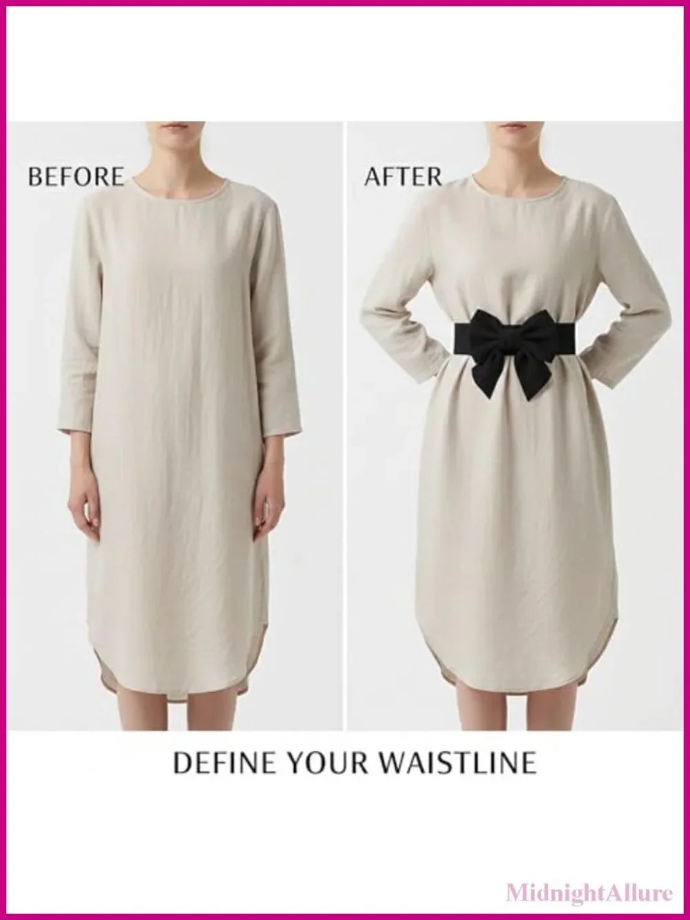 Women's Wide Elastic Waist Bow Belt Stretchy Corset Sash for Dresses Skirts
